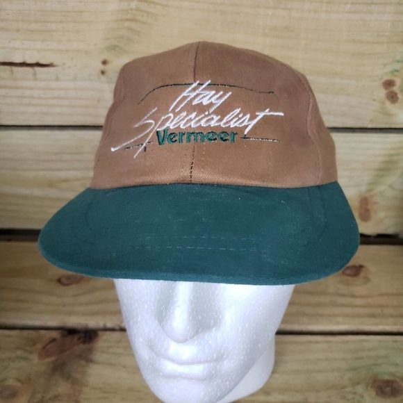 Vermeer Accessories Vintage Vermeer Brown Green Leather Strap